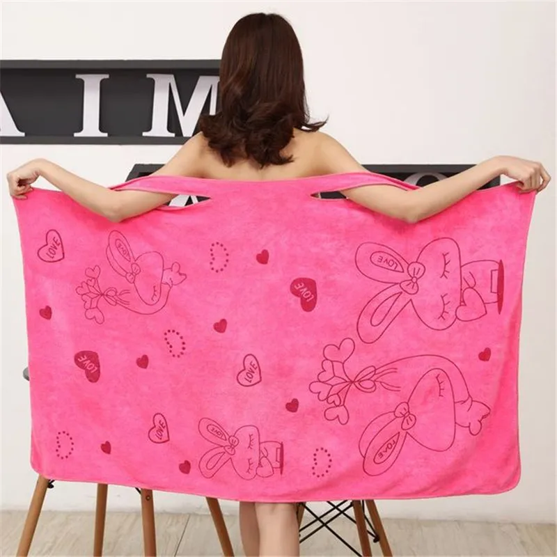 

Bath towel you can wear Lady's sling bath towel Bathroom kitchen towel Household goods Soft and absorbent bath towel