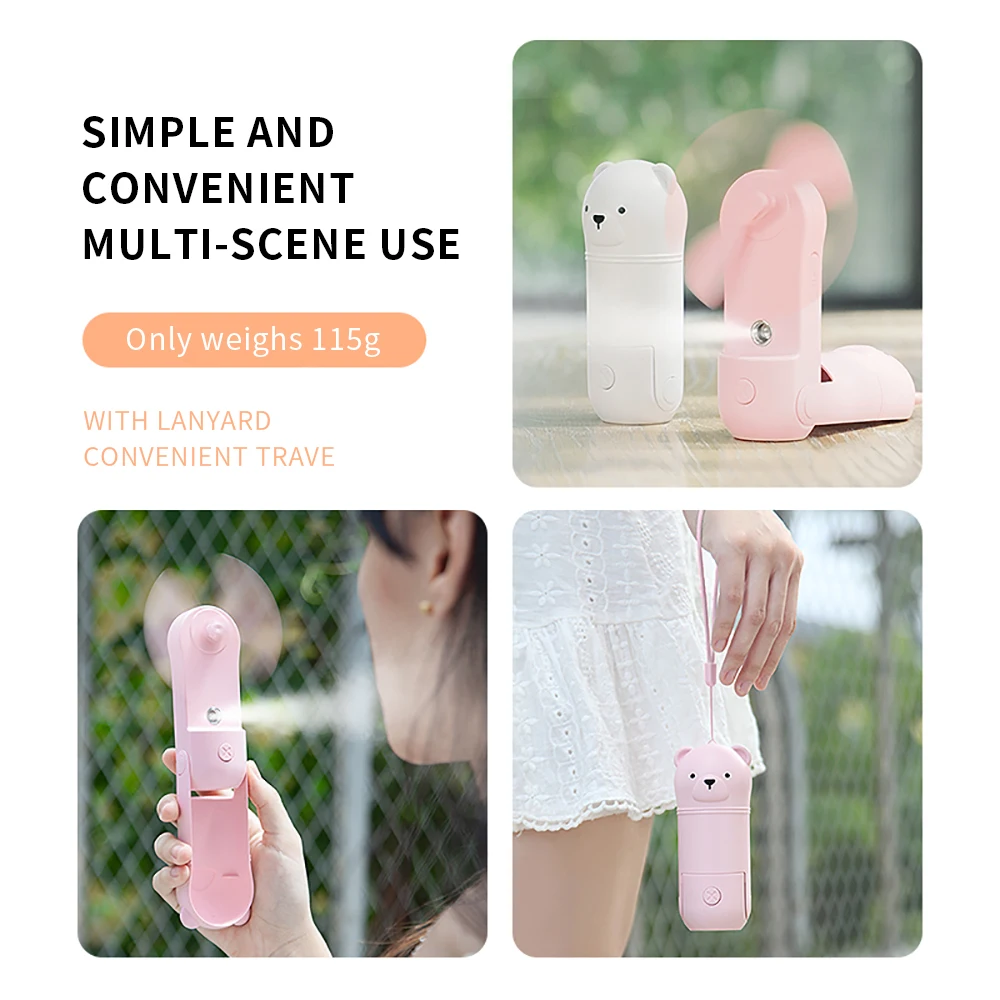 Распылитель для Лица Nano Mist мини-вентилятор USB-увлажнитель перезаряжаемый
