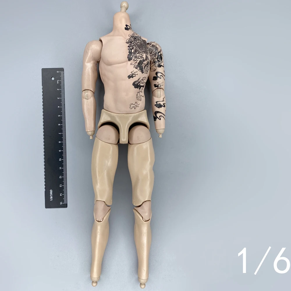 

Ringtoys Scale 1/6 The Lost Tomb Series Soft Rubberized Male Body Figures Tattoos Pattern Suit 12inch Accessories Collectable