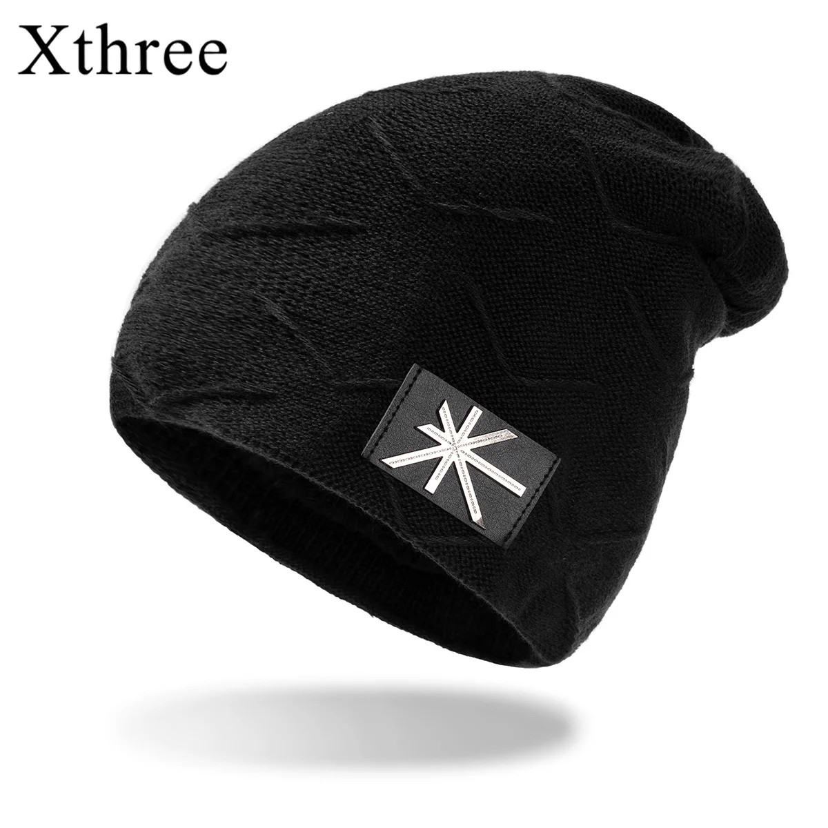 

Xthree зимние шапки, шапки с подкладкой для мужчин, шерстяные мужские шапки, зимние шапки для мужчин, шапки бини