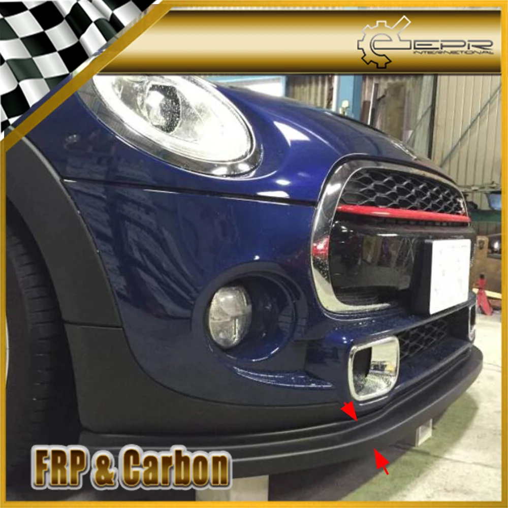 Автомобильные аксессуары для F56 Mini Cooper S JDM СТИЛЬ углеродное волокно передняя губа(только S) глянцевая отделка бампер сплиттер тюнинг спойлер комплект