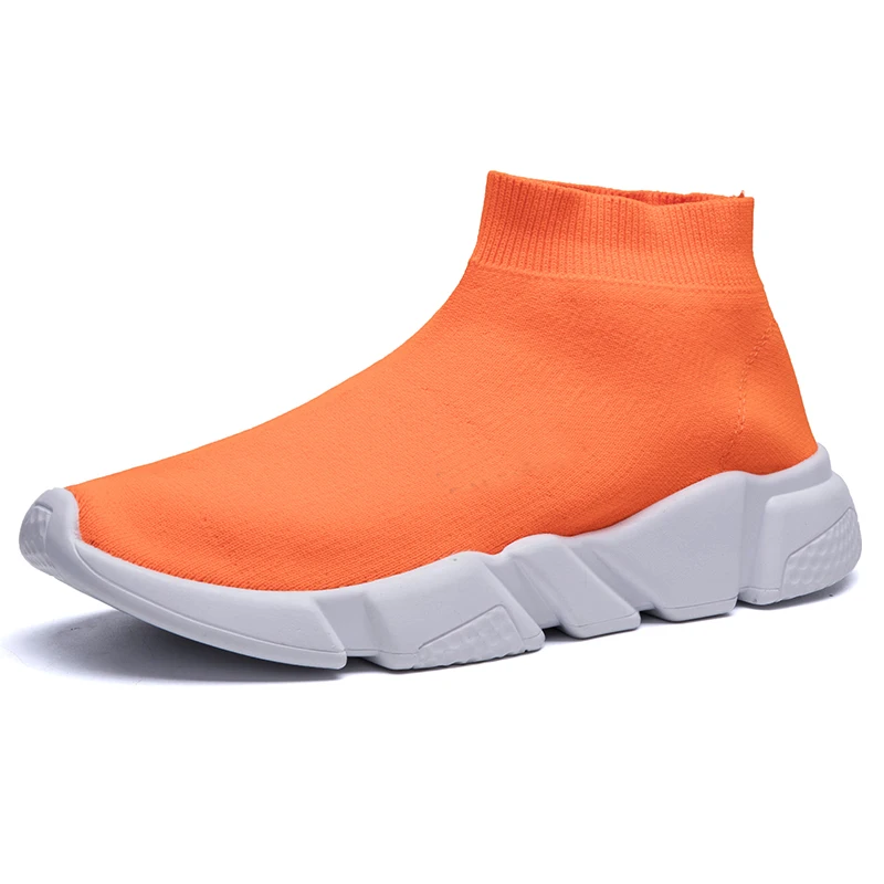 

Light High Top New Breathable Flying Socks Shoes men Sports Elastic Socks Sneakers men Ladies Flat Running Walking Shoes