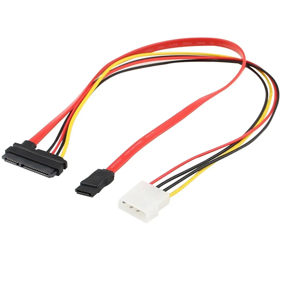 7 + 15 22Pin Serial ATA SATA к IDE 4P жесткий диск кабель адаптера питания | Компьютеры и офис