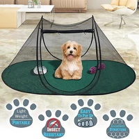 portable dog house cage for cat dog crate cat net tent for cats outside kennel foldable pet puppy anti bug net tents