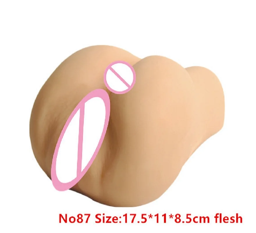 6 размер силиконовая Мужская киска чашка мастурбатор 3D огромная задница Анальная