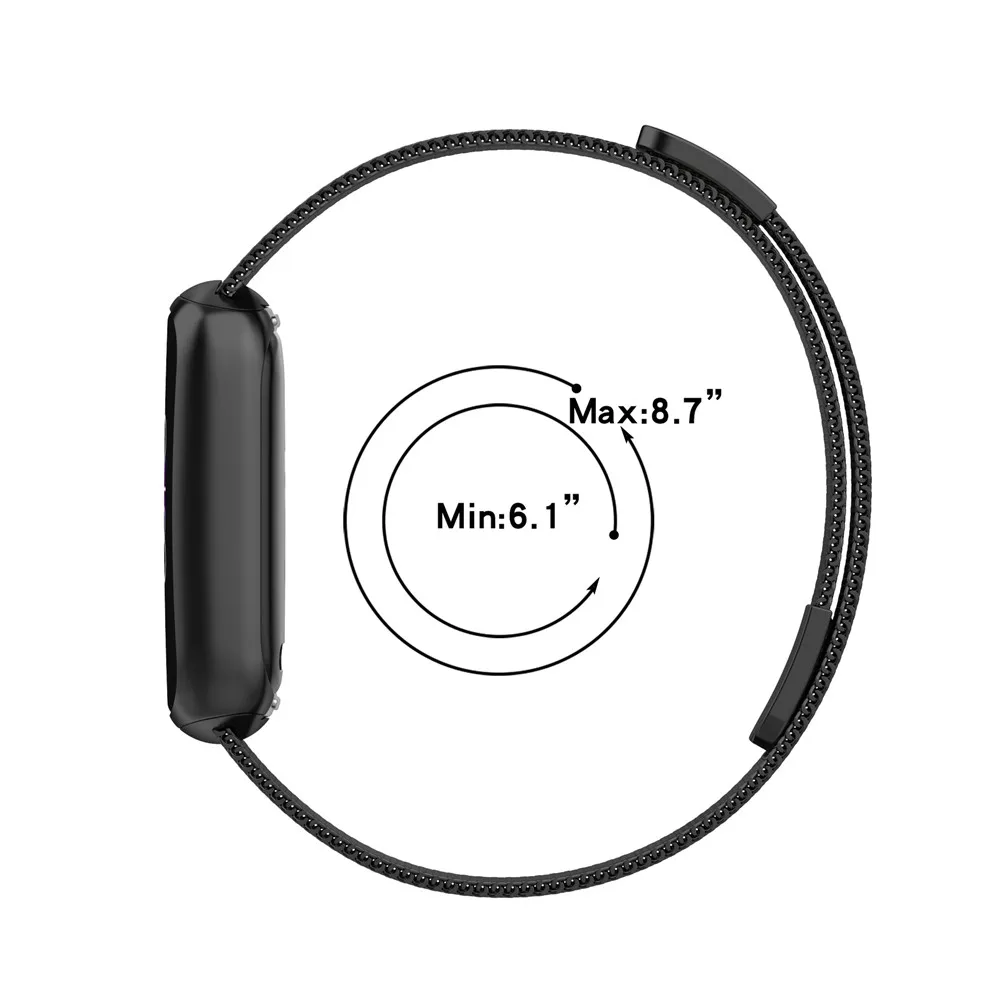 Магнитный ремешок Миланская петля из нержавеющей стали для часов Fitbit Luxe |