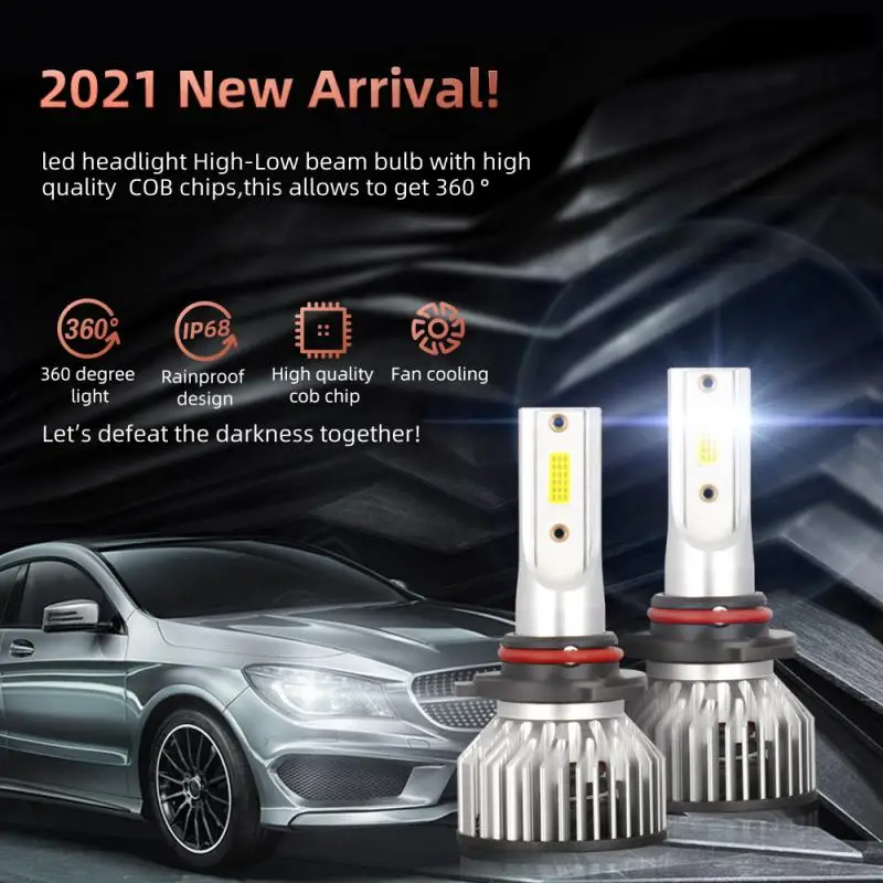 

Пара/коробка 2A-LED автомобильный головной светильник s 9005 3000K/6000K/8000K автомобильный Стайлинг авто светильник фары лампы желтый белый синий све...