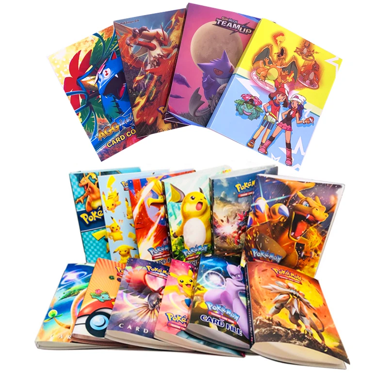 

24 style Pokemon Cards Favorites Holder Album Book Cartoon Anime Pocket Monster Pikachu Toy for Kids Gift