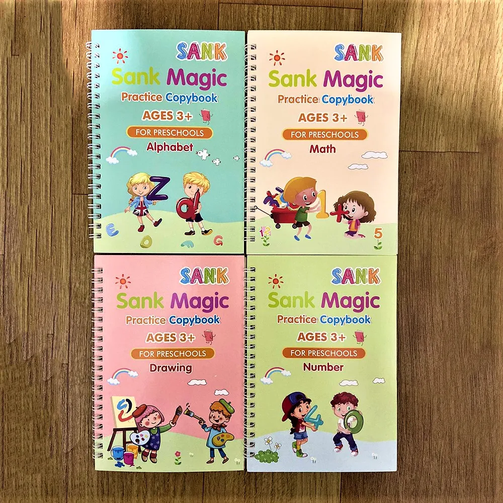 Детская 3d-тетрадь для каллиграфии Magic kids учебник обучения математике и письма с