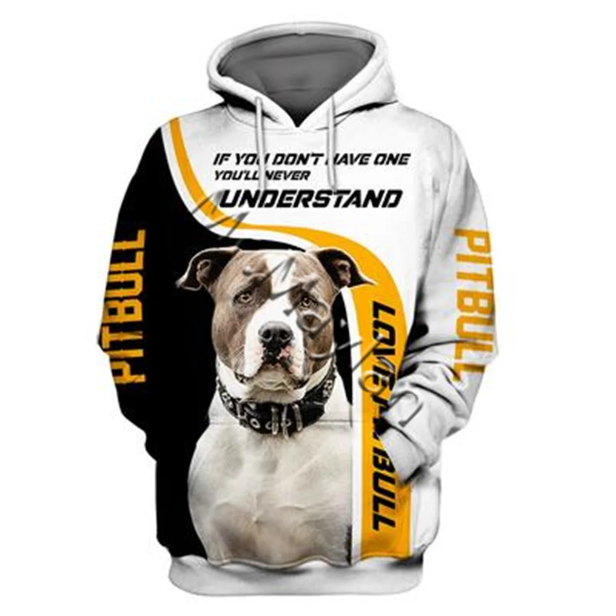 

Unisex 3D Graphic Hoodies Sweatshirts Animals Dog Art Pit Bull Hoodie Men/Women Casual Streetwear Sweatshirt Pullover QW-0599