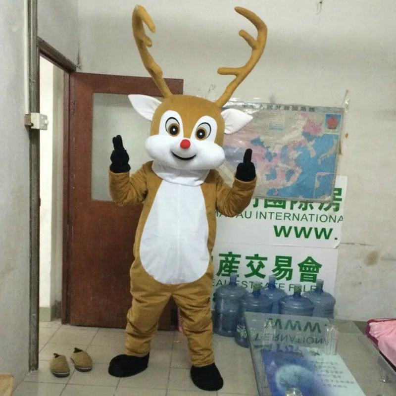 

Reindeer Mascot Costume Suits Cosplay Party Game Dress Outfits Clothing Advertising Carnival Halloween Christmas Easter Adults