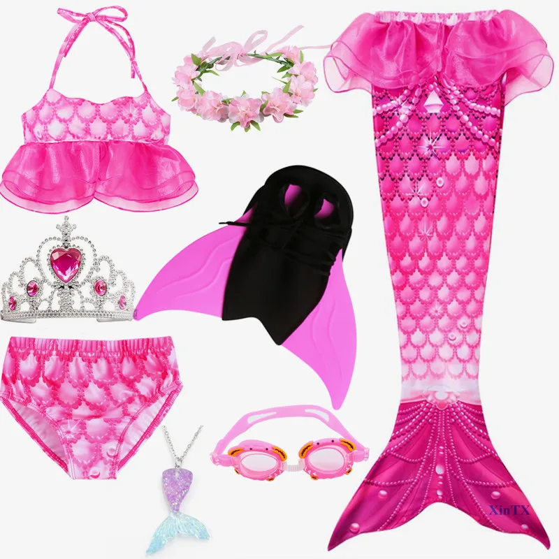 Новинка! Детский Костюм Русалки с хвостом для костюмированной вечеринки