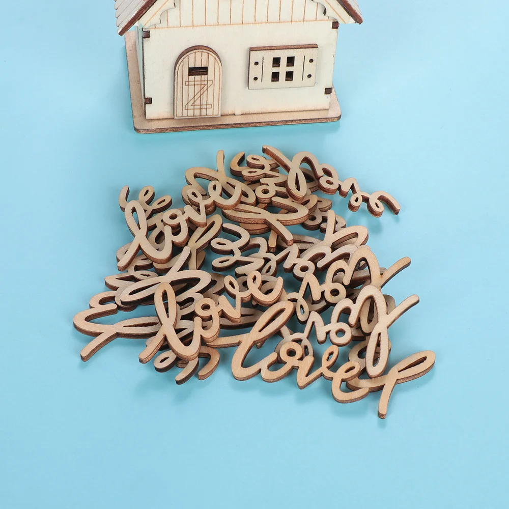 18 шт. деревенские деревянные любовные буквы шикарные товары для Дня Святого