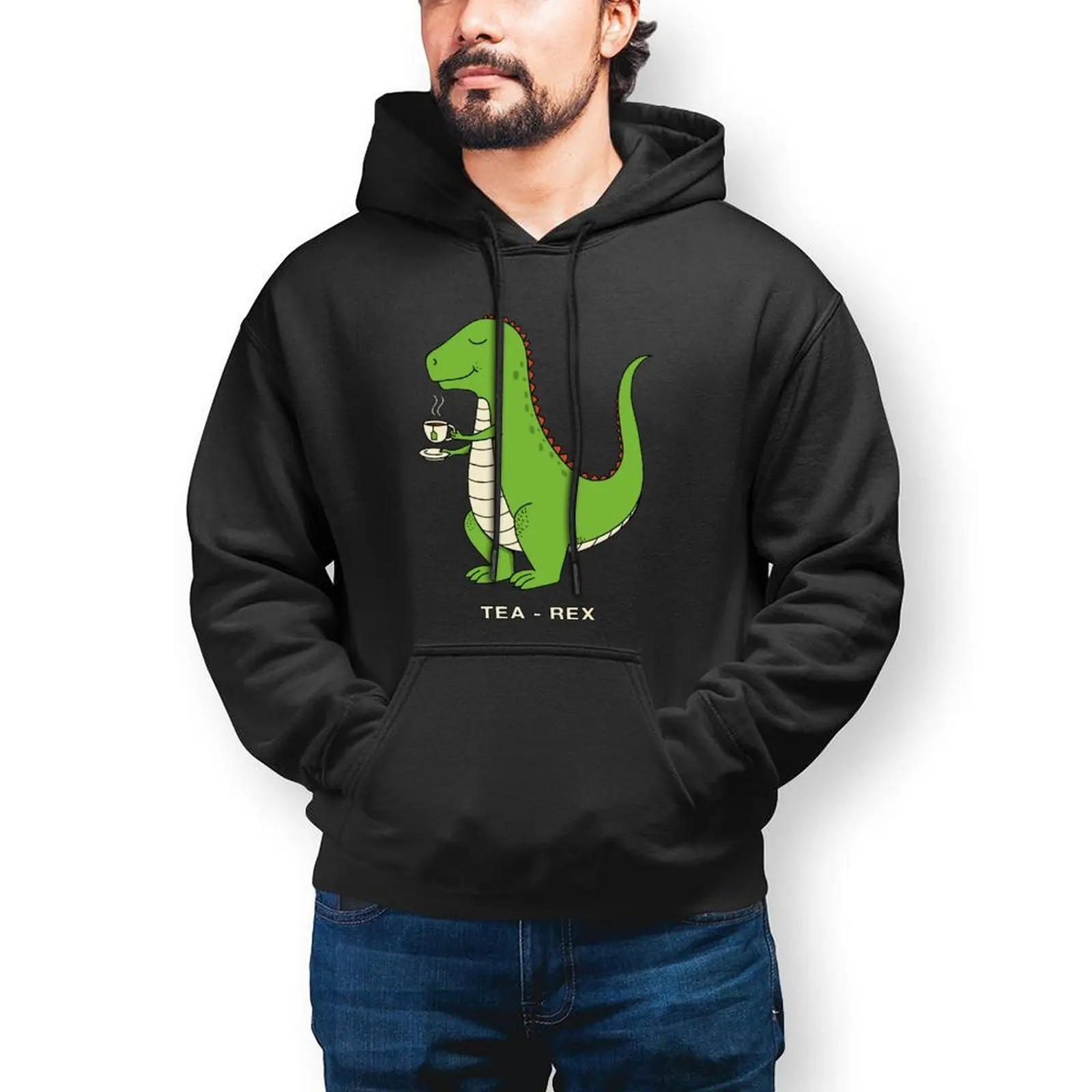 

Dino Hoodie Cotton Winter Hoodies Stylish Long Loose Pullover Hoodie XXX Men