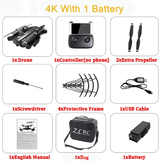 4K Black 1B Bag SG900 X192 gps Квадрокоптер с 720 P/4 K HD камерой Rc вертолет gps фиксированная точка wifi FPV дроны следуем за мной режим vs Hubsan H501s - Цвет: 4K Black 1B Bag