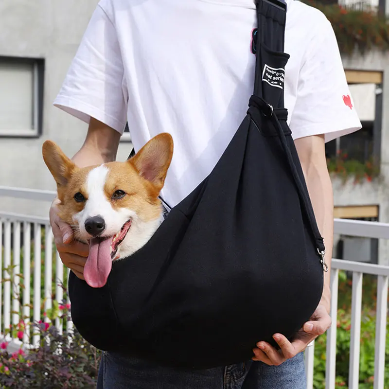 

Уличная дорожная сумка для кошки, удобный переносной ранец с регулируемым ремнем для домашних животных, сумка-слинг на плечо для щенков и ко...