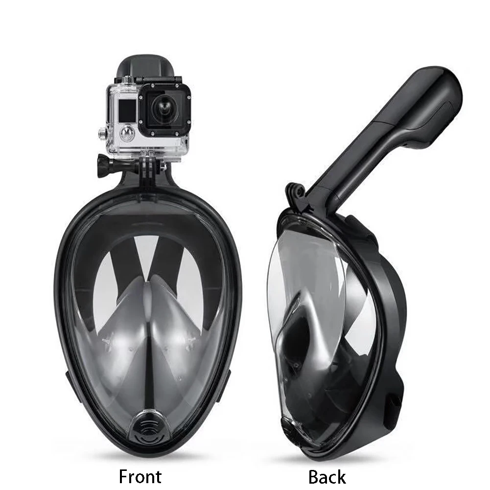 Подводная маска для подводного плавания противотуманная фотография дышащая