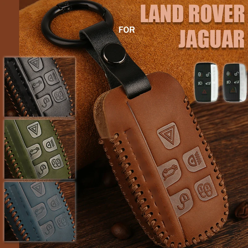 Классический Кожаный Автомобильный брелок для ключей чехол Land Rover Range Sport Evoque