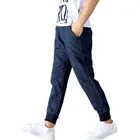 Детские джинсы для мальчиков Модные Полосатые дизайнерские детские свободные джинсовые брюки черноготемно-синего цвета для мальчиков-подростков 6 8 10 12 14 лет одежда