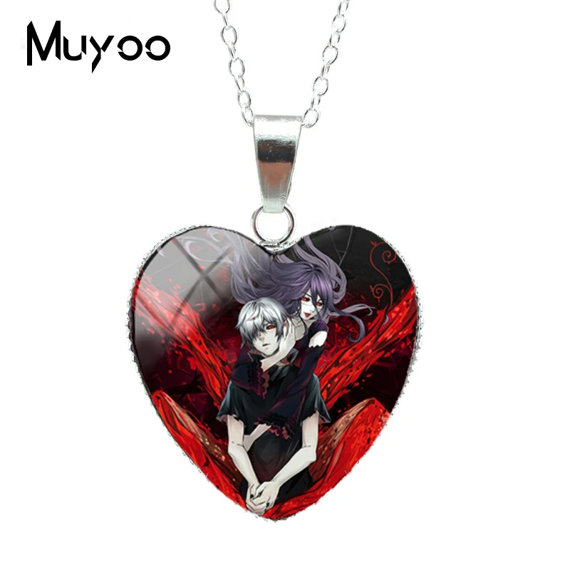 New Arrival Tokyo Ghoul Anime Heart Necklace Handmade Jewelry Gifts for Kids Cartoon Pendant HZ3 | Украшения и аксессуары