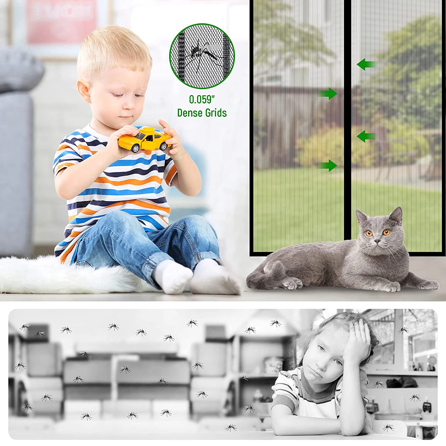 Жаркая летняя москитная сетка для двери магнитная дверная занавеска