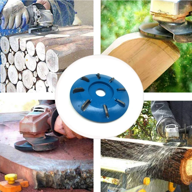 

90mm Diameter 22mm Bore Rotary Planer Curved Blade Power Wood Carving Disc N84C