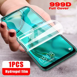 Protective Case For Huawei P30 P20 P40 Lite E P30Pro Screen Protector Hydrogel Film For Huawei Mate 