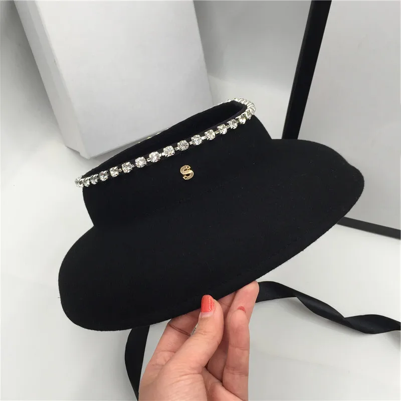 Шляпа из шерсти Хепберн ветер восстановление древних путей пустые баночки шляпа