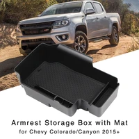 armrest storage box for chevrolet colorado canyon 2015 2016 2017 2018 2019 2020 2021 interior center console organizer tray
