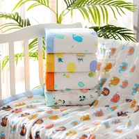 120150cm muslin baby swaddle blanket 6 layers gauze cotton children play mat infant gauze receiving blankets kids cover bedding