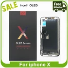 100% протестированный ЖК-дисплей ZY JK GX PK Pantalla для iphoneX OLED ЖК-дисплей сенсорный экран дигитайзер в сборе для iPhone X LCDs