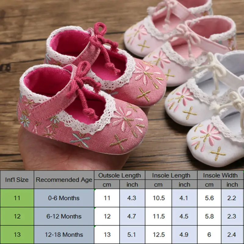 2019 милые туфли принцессы с бантом для новорожденных девочек Детские кроссовки