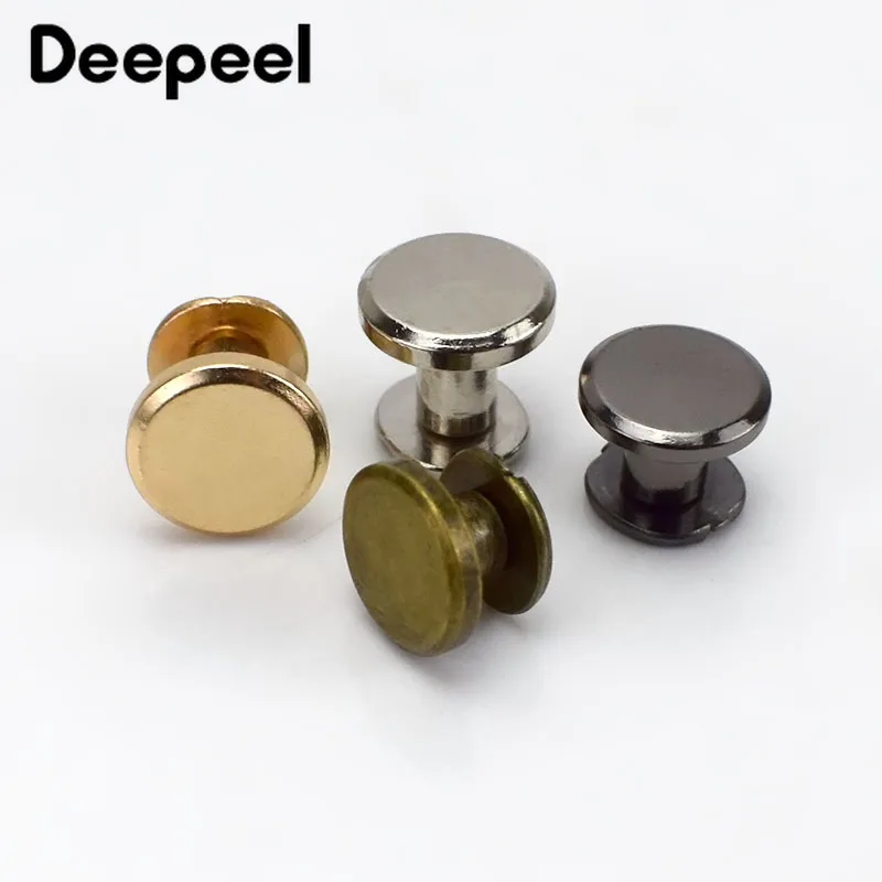 Deepeel 20 штук 5 8 мм с плоским носком жесткий Браслет “гвоздь” заклепки DIY чехла