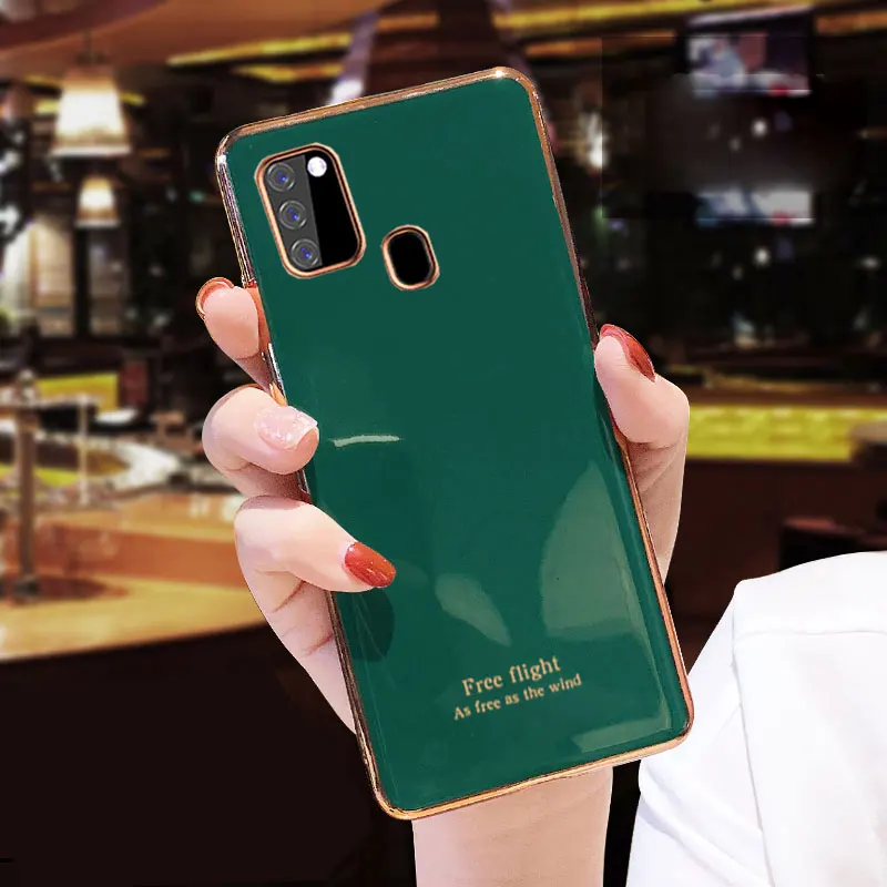 Luxury Silicone Case For Samsung Galaxy M31 phone Case Cover A21s Shockproof Holder Case For Samsung Galaxy M31 a21S M40S M11