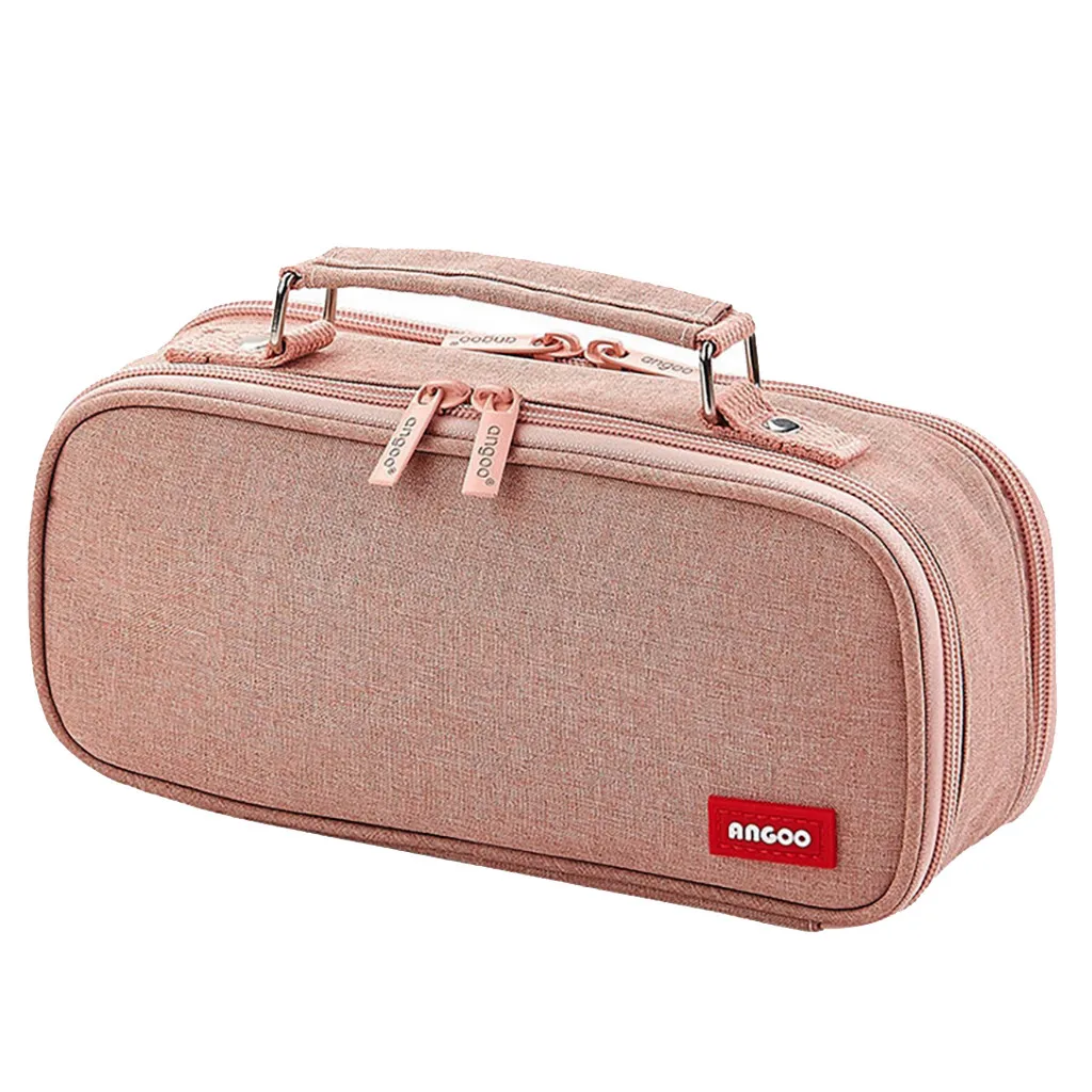 Унисекс Большой Вместительный чехол карандаш Чехол держатель для ручки сумка