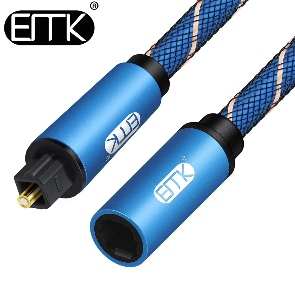 EMK оптический аудио Удлинительный кабель женский Toslink цифровой звук SPDIF волоконно