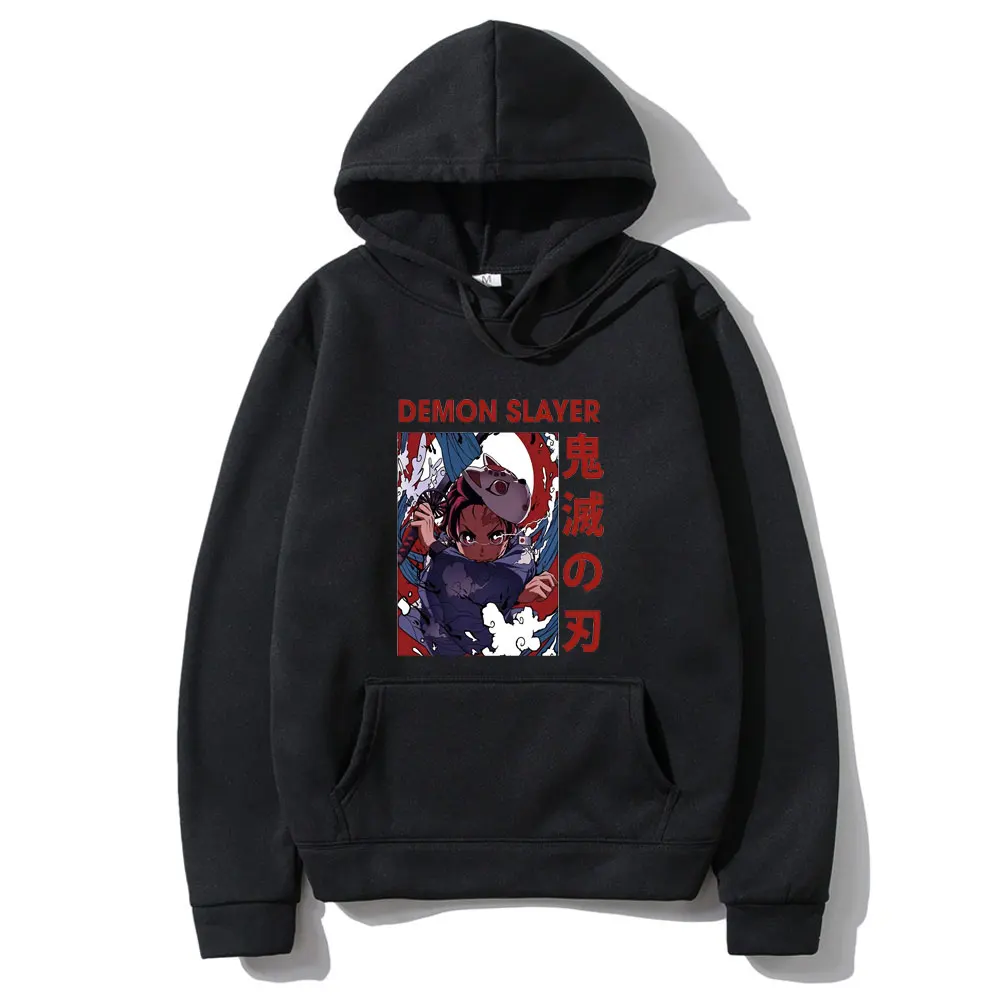 

Anime New Demon Slayer Kamado Tanjirou Graphics Printed Hoodie Mens Harajuku Hoodies Man Woman Cartoon Style Sweatshirt Pullover