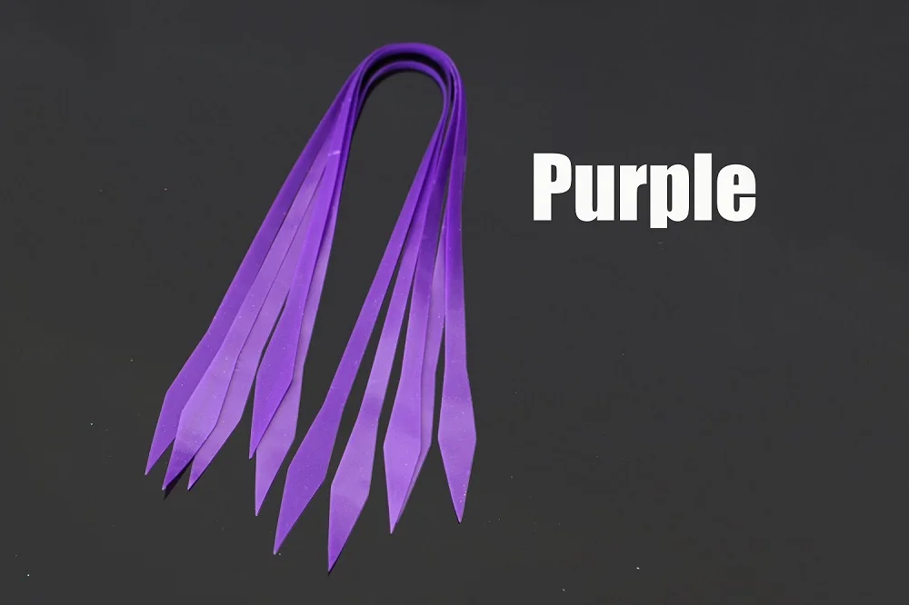 Purple Tigofly 20 шт./партия рыболовные Силиконовые юбки DIY SpinnerBait Buzzbait кальмары резиновые приманки с крючками делая Стример Летать связывая материалы - Цвет: Purple