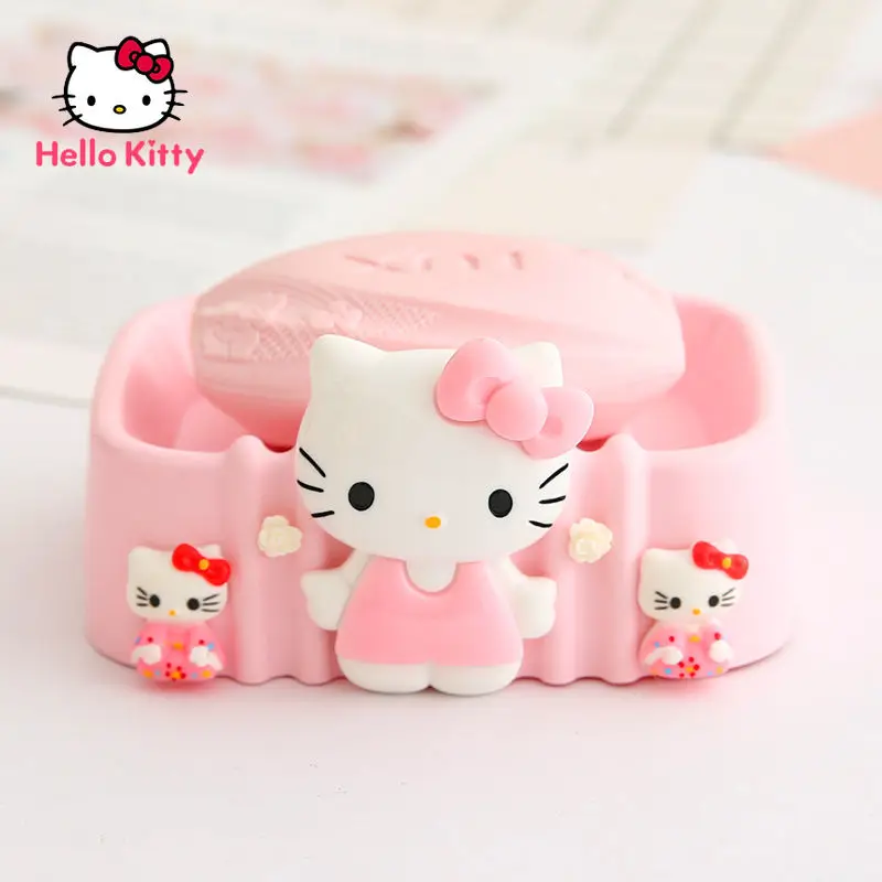 

Hello Kitty Cute Creative Soap Box Simple Cartoon Soap Box Rack Household Bathroom Plastic Soap Tray