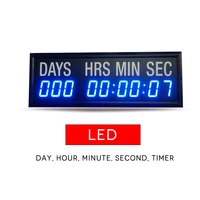 1 8inch blue color dayhoursminutes and seconds led countdown clock timerwall clockfree shippinghit9 1 8b