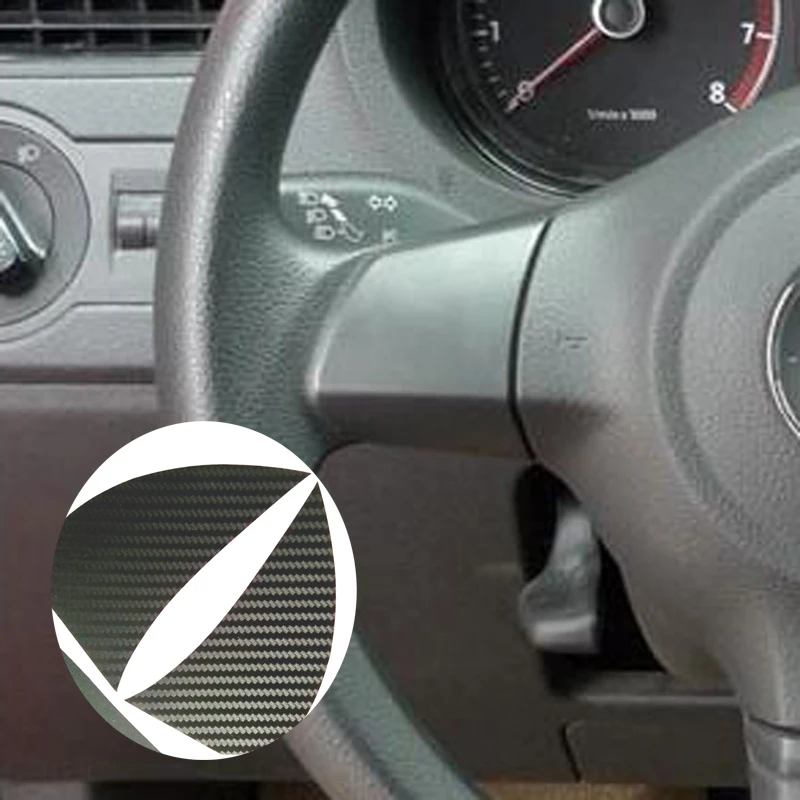 3D наклейка на руль из углеродного волокна для Volkswagen VW GOLF 6 POLO JETTA MK5 MK6 камера Bora Touran