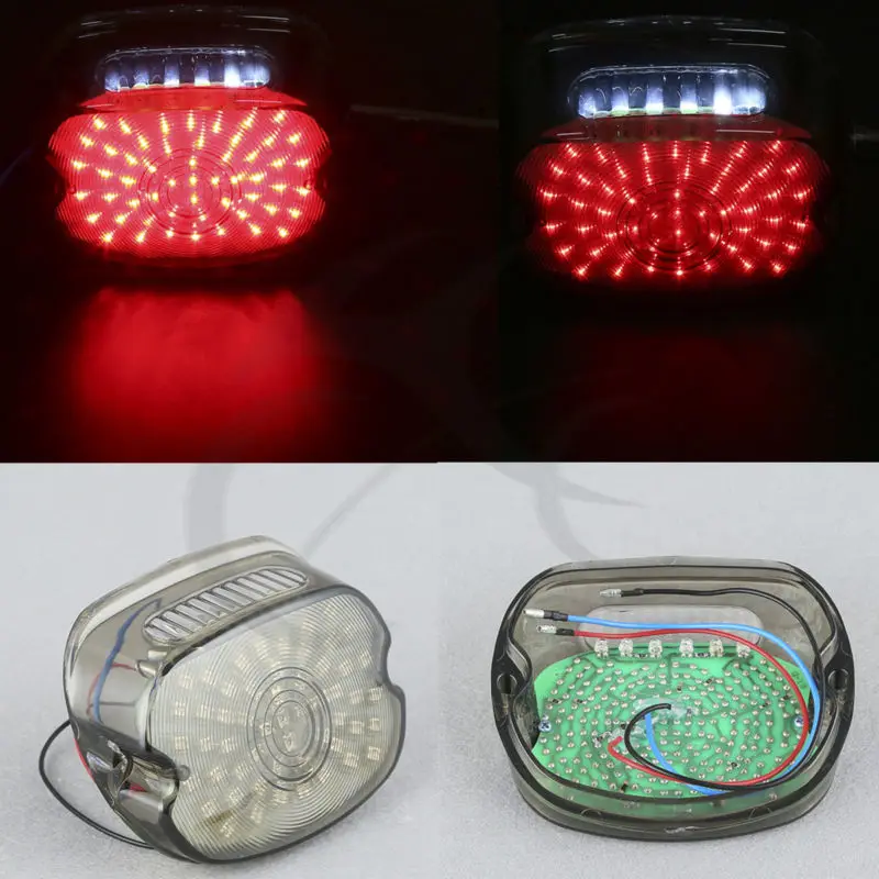 

Smoke LED Tail Brake Light for Harley FLST Models Electra Glides Road Kings XL