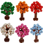 Городской строительный блок, Модель Цветка, подходит для детей, значение образования, многоцветные города