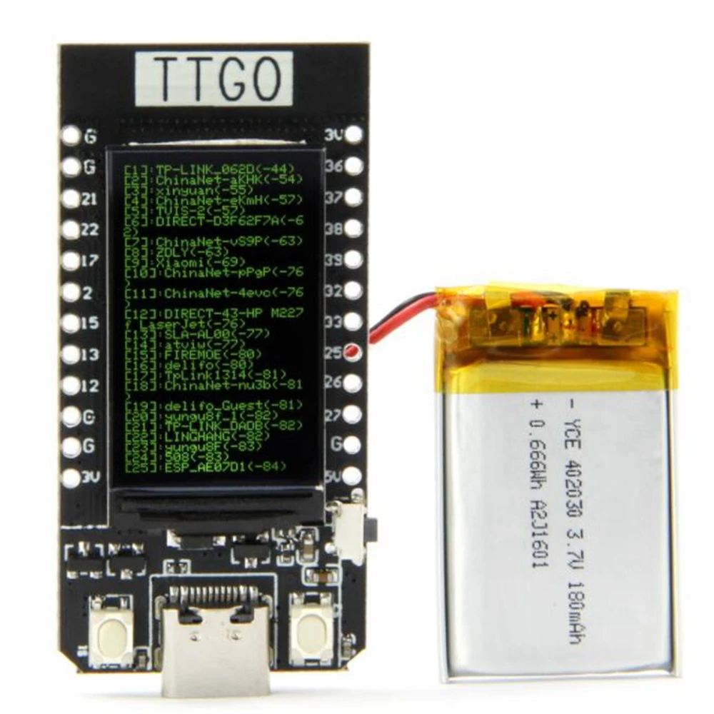 Купи TTGO T-Display ESP32WiFi Bluetooth module 1.14 inch LCD development board For Arduino за 985 рублей в магазине AliExpress