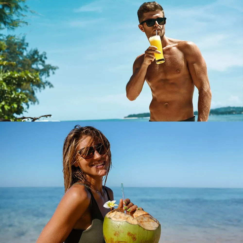 Оптовая продажа новые Трехсекционные телескопические цветные трубочки из