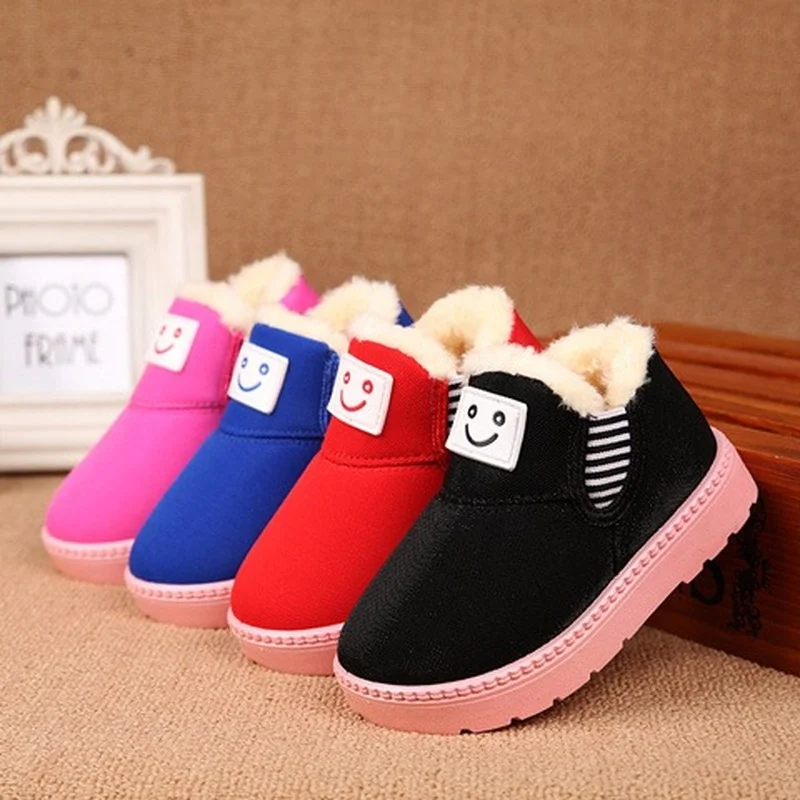 Zapatos de algod&oacute;n para ni&ntilde;os, botas cortas para ni&ntilde;as, zapatos de invierno para beb&eacute;s, botas de algod&oacute;n c&aacute;lidas y antideslizantes de terciopelo, 2021-0
