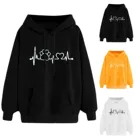 Женские повседневные толстовки с принтом, свободная туника на пуговицах с круглым вырезом и принтом, блузка с V-образным вырезом, топы, повседневные женские толстовки, пуловер свободного покроя, 2021