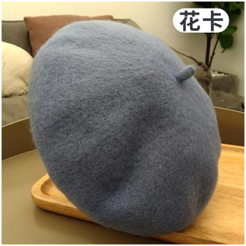 Шерсть Для женщин берет на открытом воздухе женская Всесезонная жёсткая Цвет