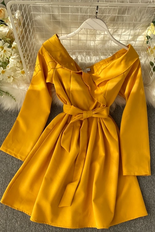 2019 Новая модная женская одежда осеннее платье с длинным рукавом женское | Женская