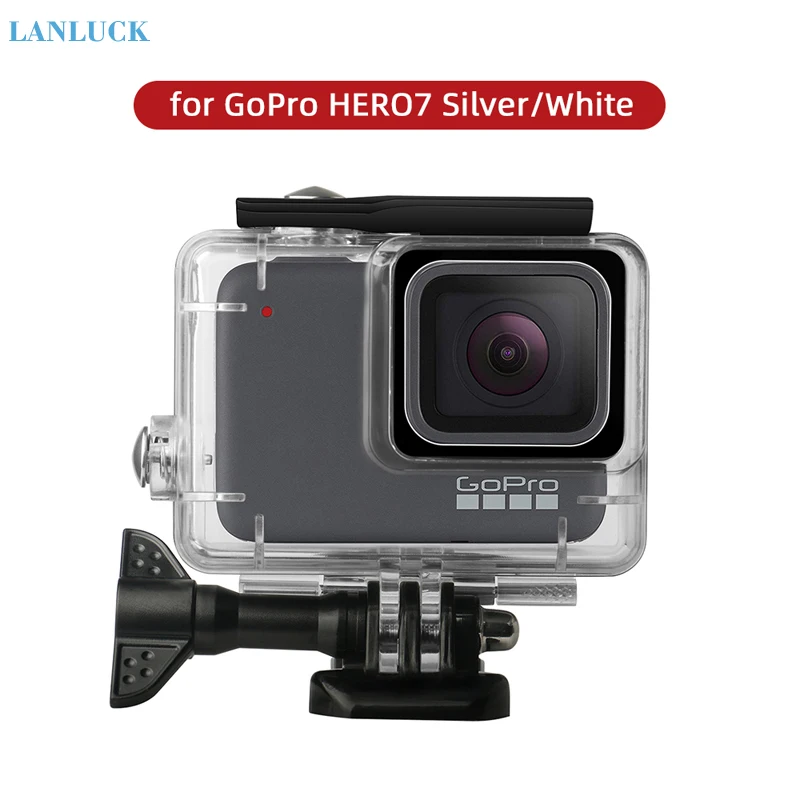 Защитный чехол для дайвинга водонепроницаемые корпуса GoPro HERO7 серебристый белый